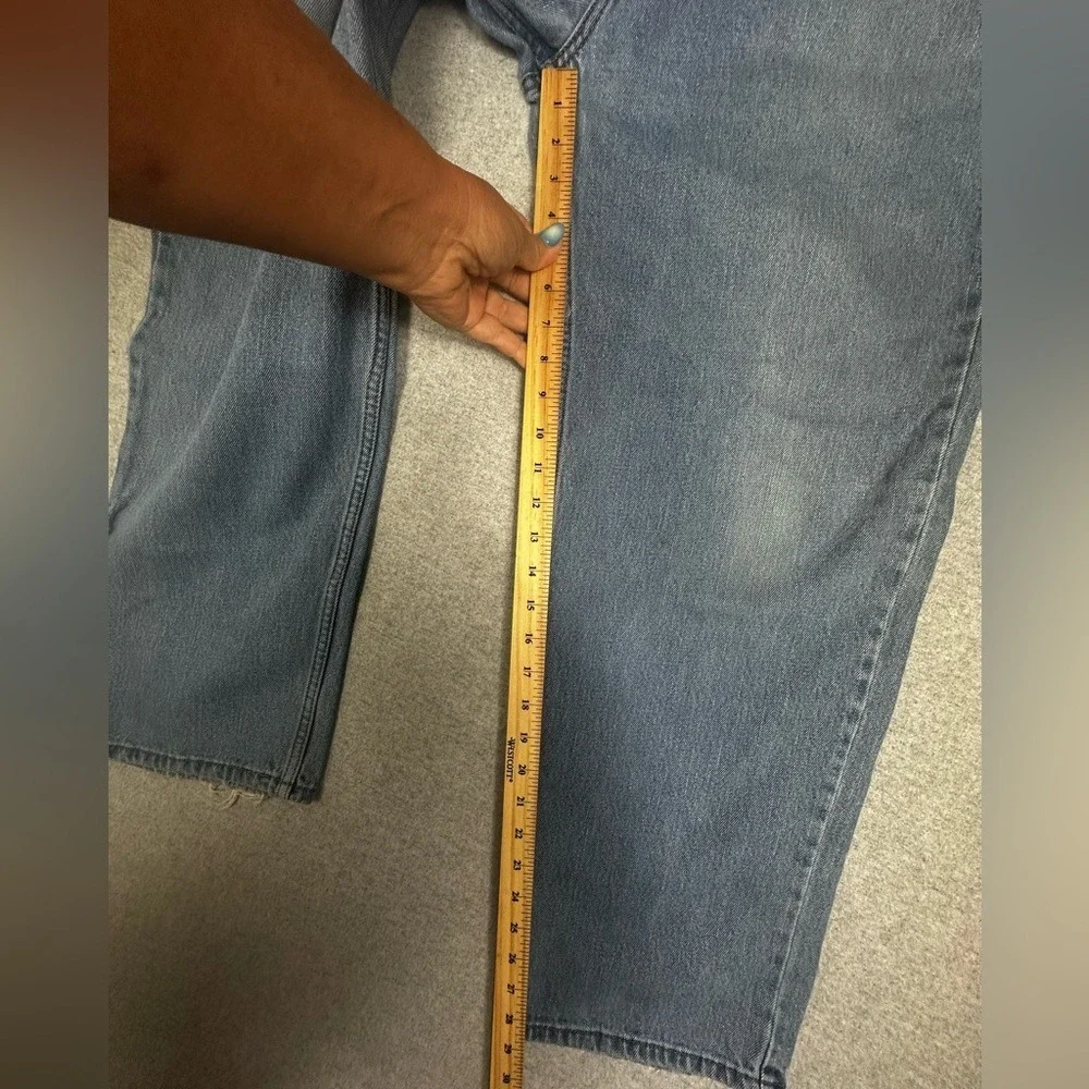 Levis 550 Jeans Mens 40x30 Blue Relaxed Fit Tapered Leg‎ Distressed Denim Pants